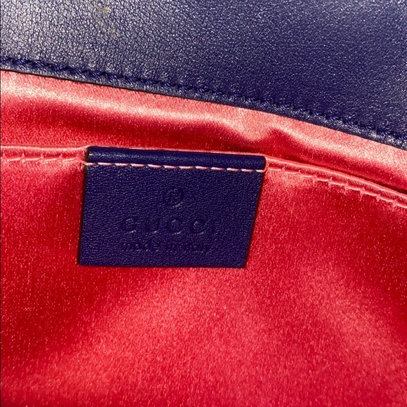 Gucci Marmont Mini GG Cobalt Blue - Picture 5 of 10